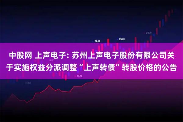 中股网 上声电子: 苏州上声电子股份有限公司关于实施权益分派调整“上声转债”转股价格的公告
